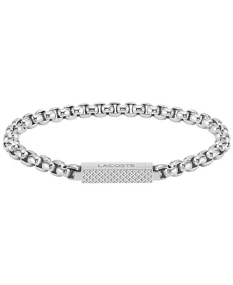 Lacoste Men's Stainless Steel Box Chain Bracelet
