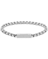 Lacoste Men's Stainless Steel Box Chain Bracelet