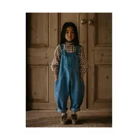 The Simple Folk Kids Organic Cotton Oversized Denim Dungaree