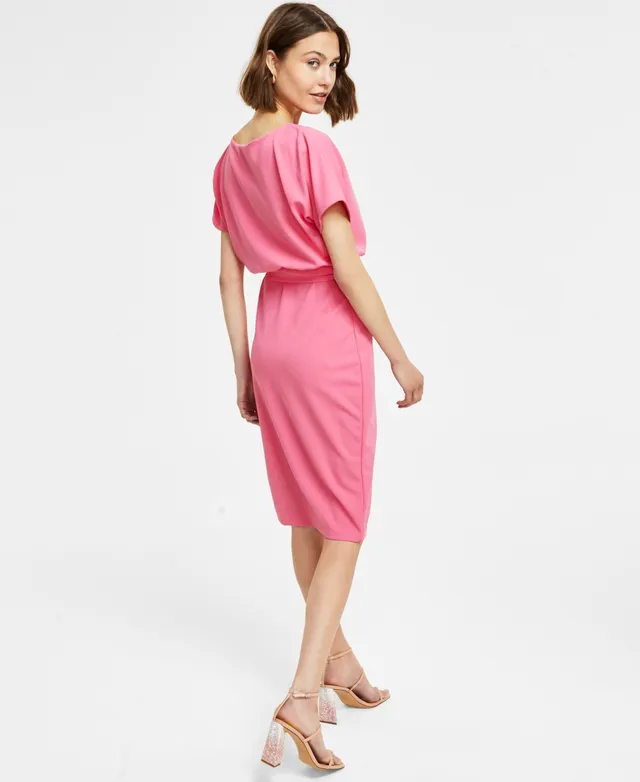 Kensie Blouson Wrap Dress