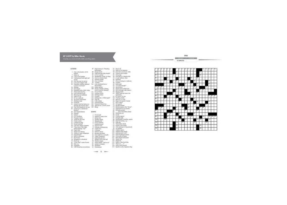 Competitive Crosswords: Over 60 Challenges from the American Crossword Puzzle Tournament by Will Shortz