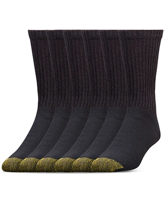 Men's 6-Pack Extended Athletic Crew Socks