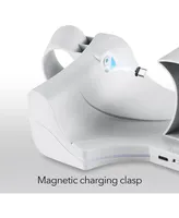 Wasserstein Charging Station for Meta/Oculus Quest 2 - High Speed, Fast Charging Dock with Display Stand (White)