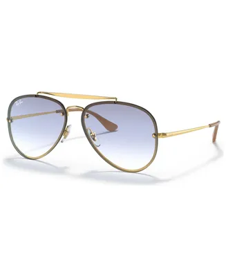 Ray-Ban Unisex Sunglasses, RB3584N 58 Blaze Aviator - Gold