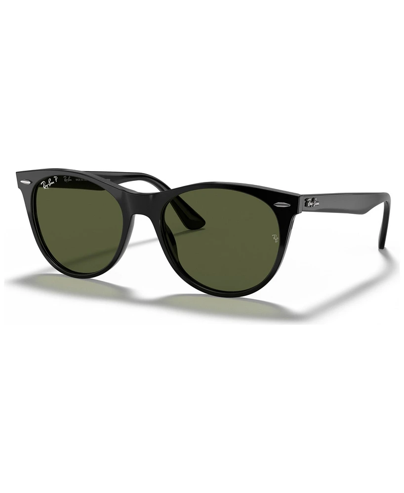 Ray-Ban Unisex Polarized Sunglasses, RB2185 Wayfarer Ii Classic