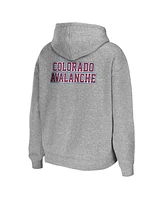 Women's Wear by Erin Andrews Heather Gray Colorado Avalanche Full-Zip Hoodie