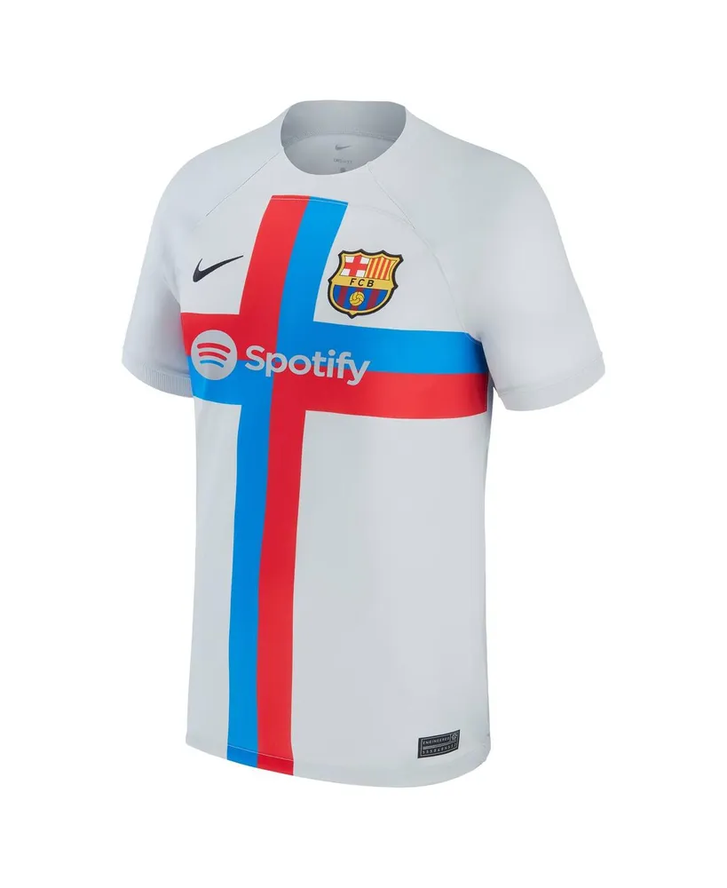 Men's Nike Gray Barcelona 2022/23 Third Breathe Stadium Replica Blank Jersey