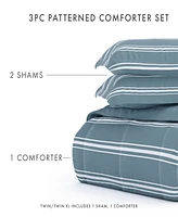 ienjoy Home Ultra Soft Stripe Reversible - Pc. Comforter Set