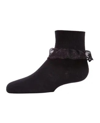 MeMoi Girls Classic Lace Ruffle Anklet Socks