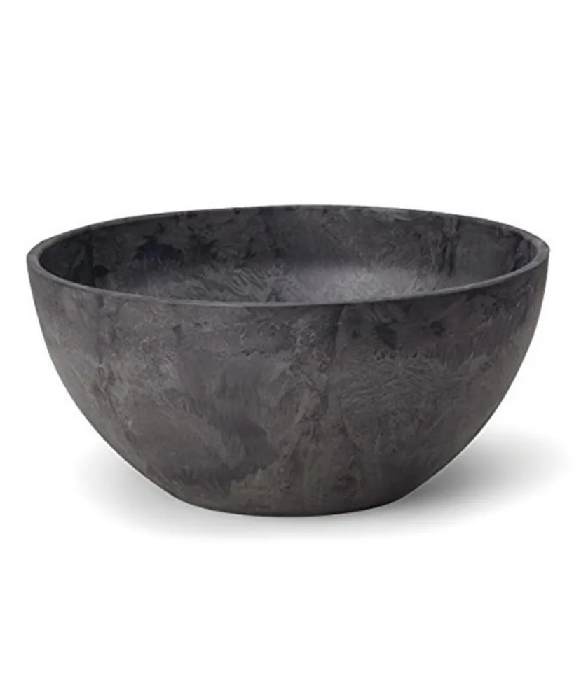 Novelty Napa Bowl Planter, Black, 10 Inch