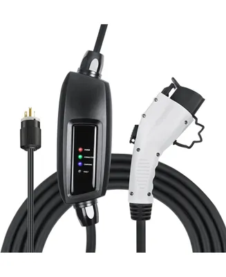 Lectron 240V 16 Amp Level 2 Ev Charger with 21ft Extension Cord J1772 Cable & Nema 6-20 Plug Electric Vehicle Charger