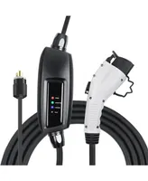 Lectron 240V 16 Amp Level 2 Ev Charger with 21ft Extension Cord J1772 Cable & Nema 6-20 Plug Electric Vehicle Charger