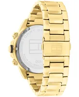 Tommy Hilfiger Men's Multifunction Gold-Tone Stainless Steel Bracelet Watch 46mm