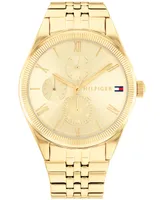 Tommy Hilfiger Women's Multifunction Gold-Tone Stainless Steel Bracelet Watch 38mm