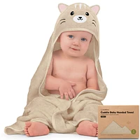 KeaBabies Cuddle Baby Hooded Towel, Organic Bath Towels, Beach Towel for Newborn, Kids