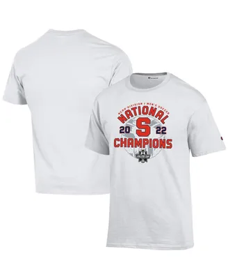Men's Champions White Syracuse Orange 2022 Ncaa Men's Soccer National Champions Locker Room T-shirt