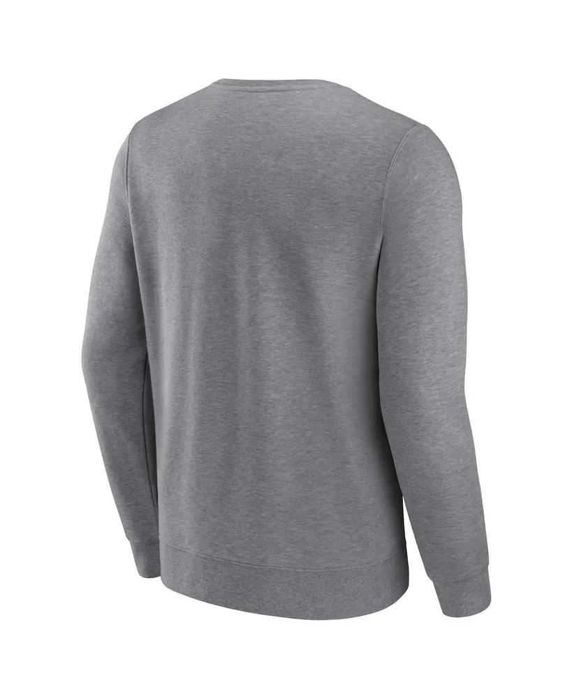 Men's Fanatics Heather Gray Philadelphia Phillies Simplicity Pullover Sweatshirt
