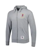 Men's Mitchell & Ness Gray Washington Commanders Sean Taylor Legacy Project Full-Zip Hoodie Jacket