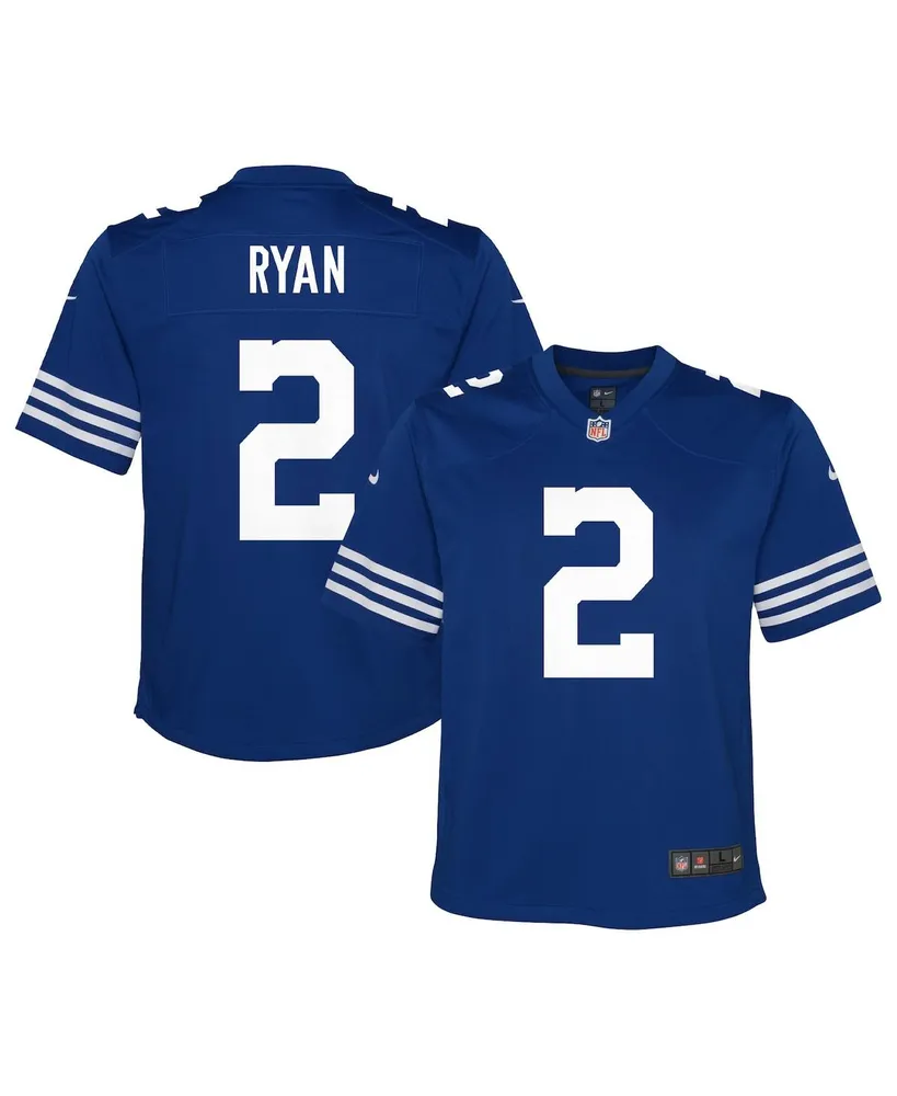 Youth Boys and Girls Nike Matt Ryan Royal Indianapolis Colts Alternate Game Jersey