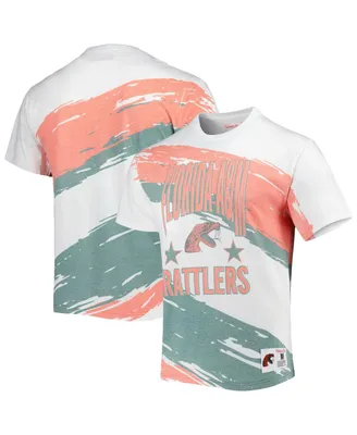 Men's Mitchell & Ness White Florida A&M Rattlers Paintbrush Sublimated T-shirt