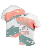 Men's Mitchell & Ness White Florida A&M Rattlers Paintbrush Sublimated T-shirt