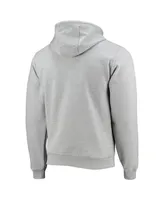 Men's League Collegiate Wear Heathered Gray Clemson Tigers Seal Neuvo Essential Fleece Pullover Hoodie