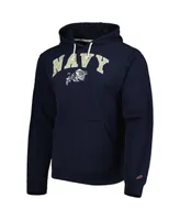 Men's League Collegiate Wear Navy Midshipmen Arch Essential Fleece Pullover Hoodie