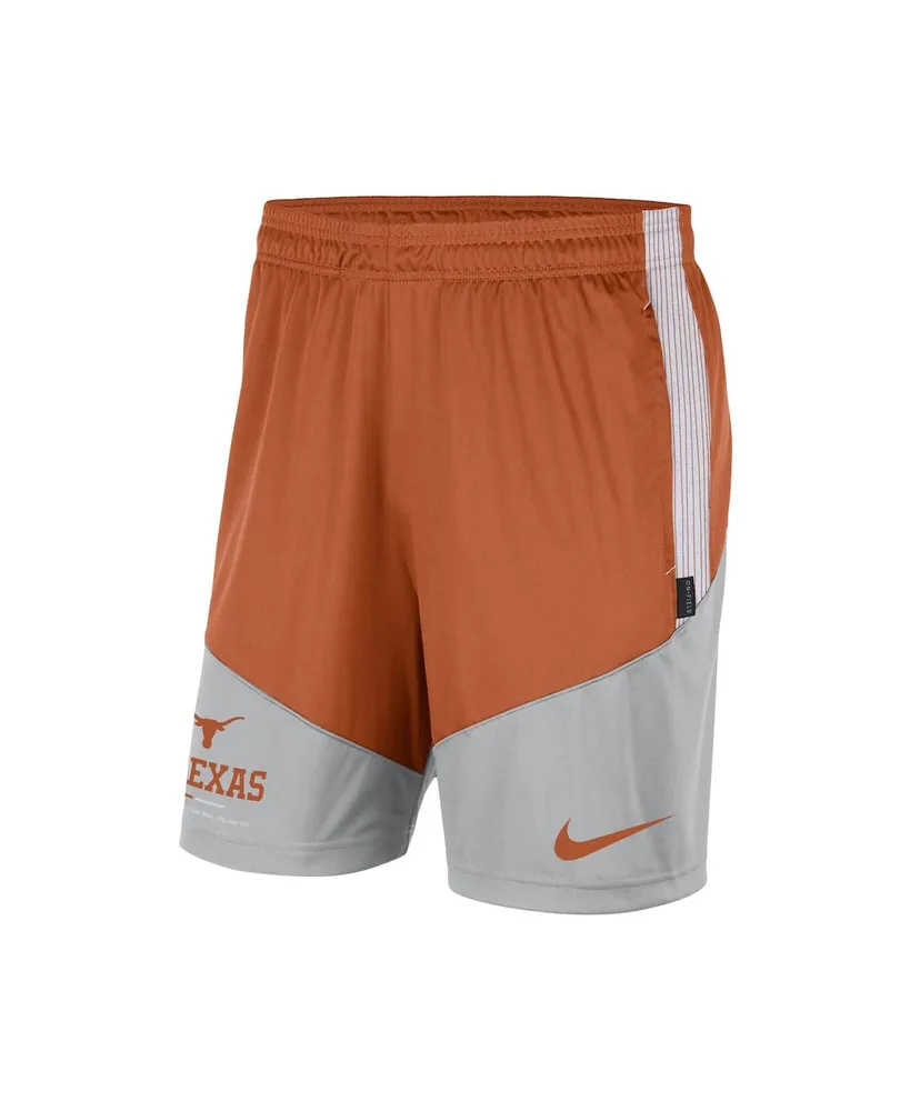 Men's Nike Texas Orange, Gray Texas Longhorns Team Performance Knit Shorts