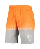 Men's Mitchell & Ness Tennessee Orange, Gray Volunteers Tie-Dye Shorts