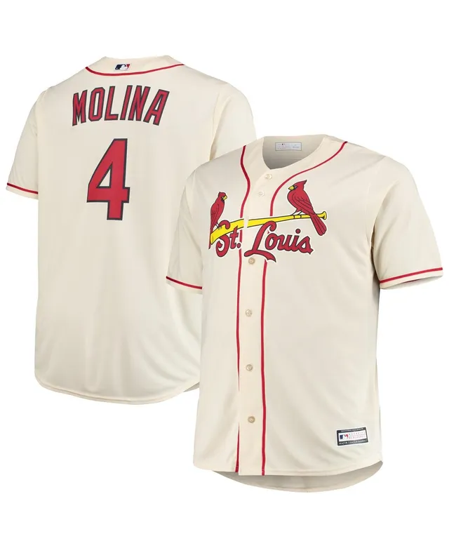 Men's Yadier Molina White St. Louis Cardinals Big & Tall Replica Player  Jersey