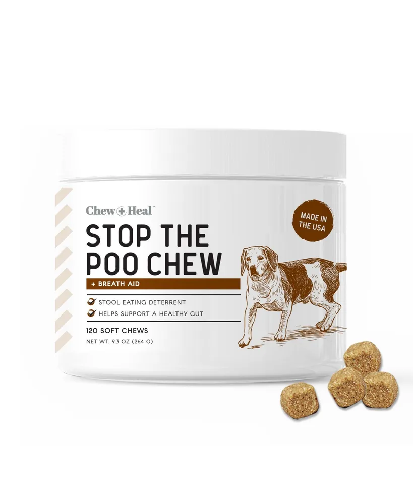 Chew + Heal Stop The Poo Coprophagia Supplement for Dogs