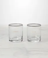 Kate Spade Cheers to Us Double Old Fashioned Glasses Set, 2 Piece