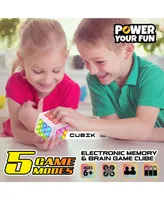 Power Your Fun Cubik Led Flashing Cube Memory Game - White