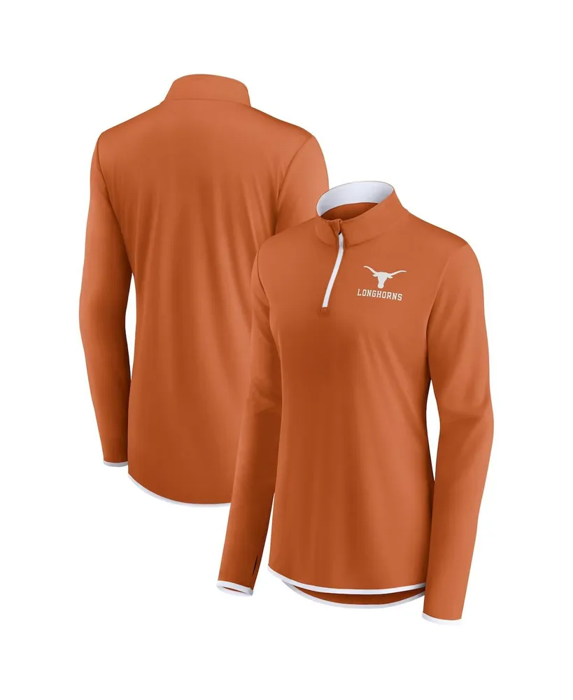 Women's Fanatics Texas Orange Longhorns Worth the Drive Quarter-Zip Top