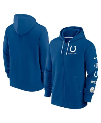 Men's Nike Royal Indianapolis Colts Surrey Full-Zip Hoodie