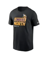 Men's Nike Black Minnesota Vikings 2022 Nfc North Division Champions Locker Room Trophy Collection T-shirt