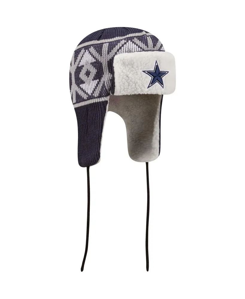 Men's New Era Navy Dallas Cowboys Knit Trapper Hat
