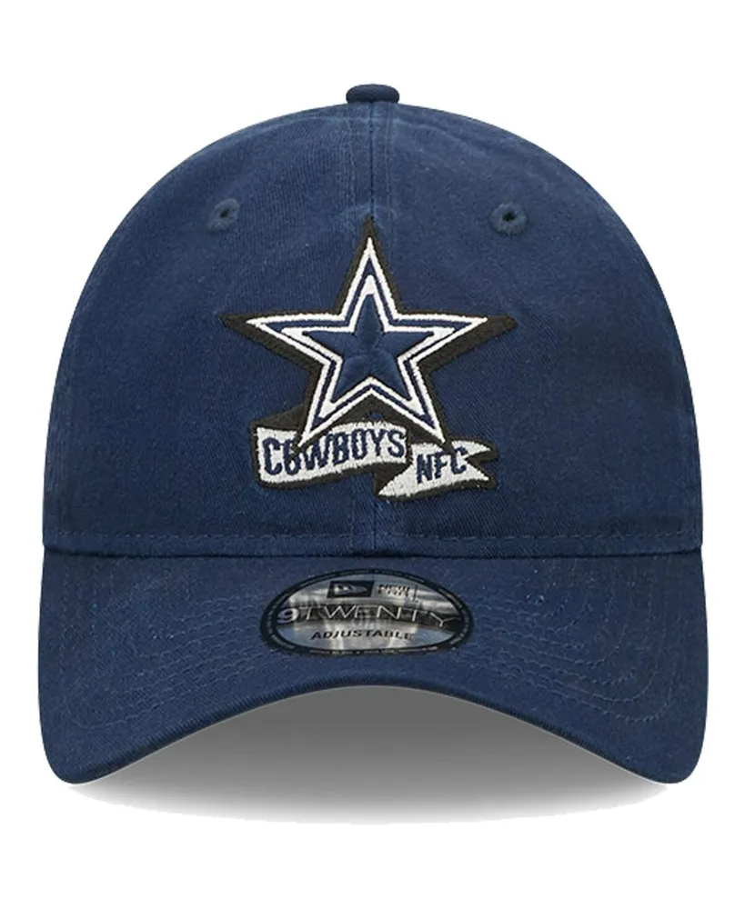 Big Boys New Era Navy Dallas Cowboys Sideline 9TWENTY Adjustable Hat