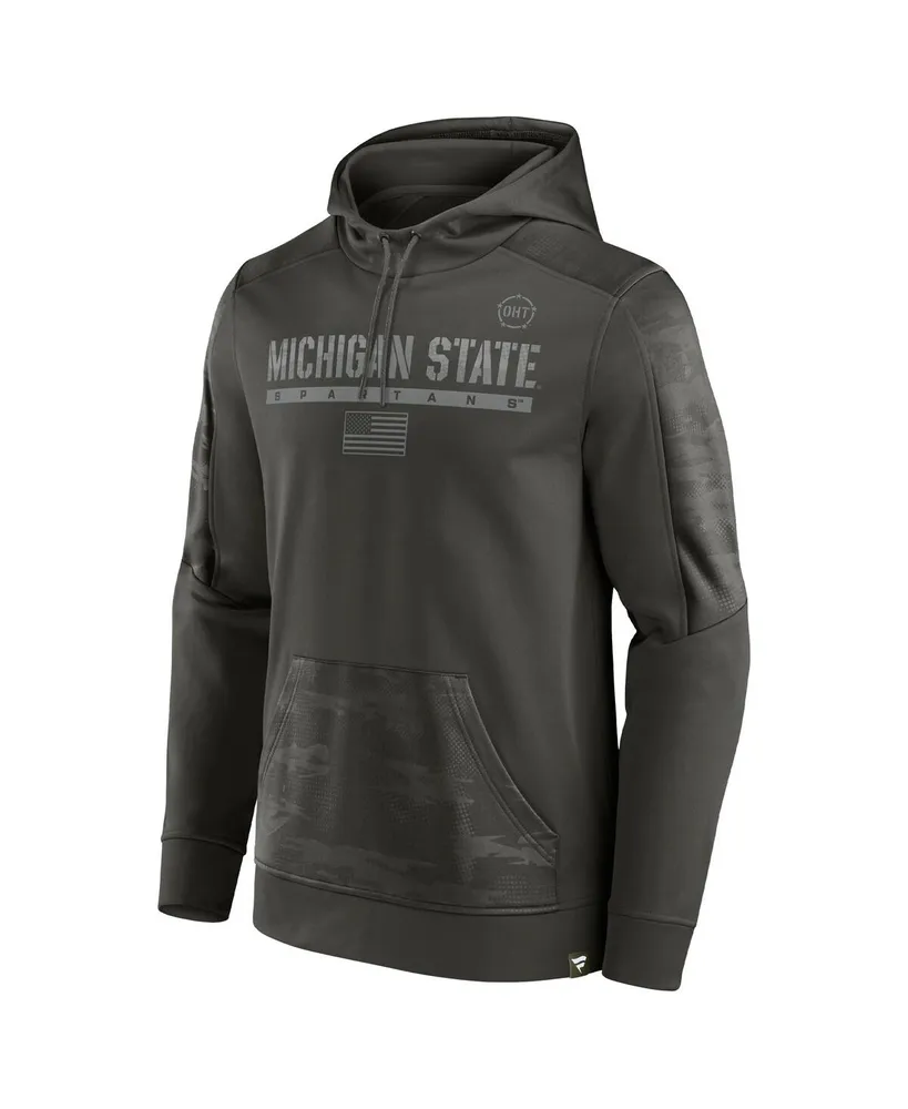 Men's Fanatics Olive Michigan State Spartans Oht Military-Inspired Appreciation Guardian Pullover Hoodie