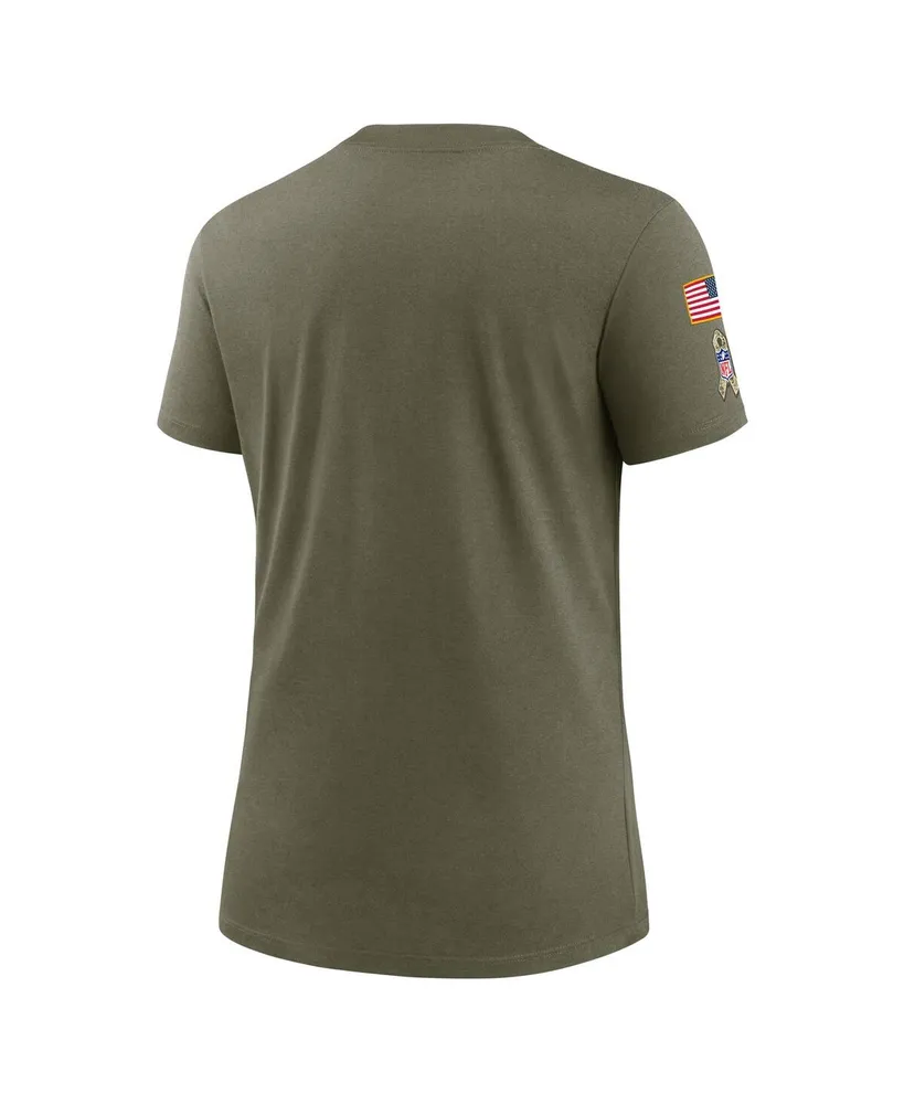 Women's Nike Olive Pittsburgh Steelers 2022 Salute To Service Legend T-shirt