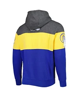 Men's Starter Heather Charcoal, Royal Los Angeles Rams Extreme Pullover Hoodie