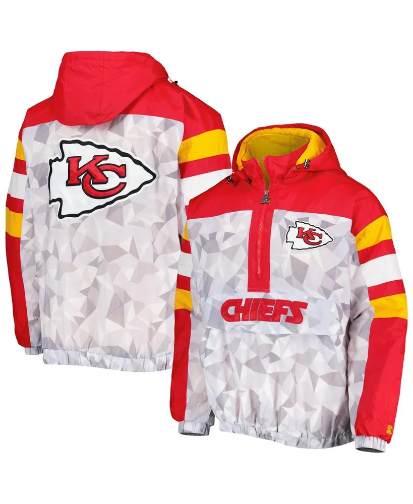 Kansas City Chiefs Coaches Classic Raglan Full-Snap Windbreaker Jacket - Red