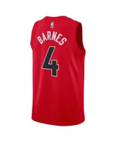 Men's and Women's Nike Scottie Barnes Red Toronto Raptors Swingman Jersey - Icon Edition