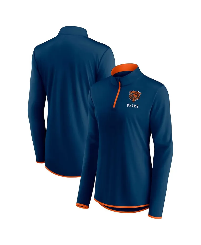 Women's Fanatics Navy Chicago Bears Worth the Drive Quarter-Zip Top