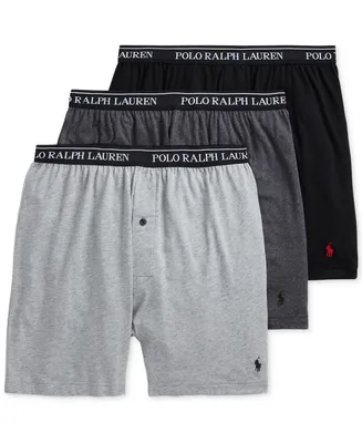 Polo Ralph Lauren Men's 3-Pack. Cotton Classic Knit Boxers