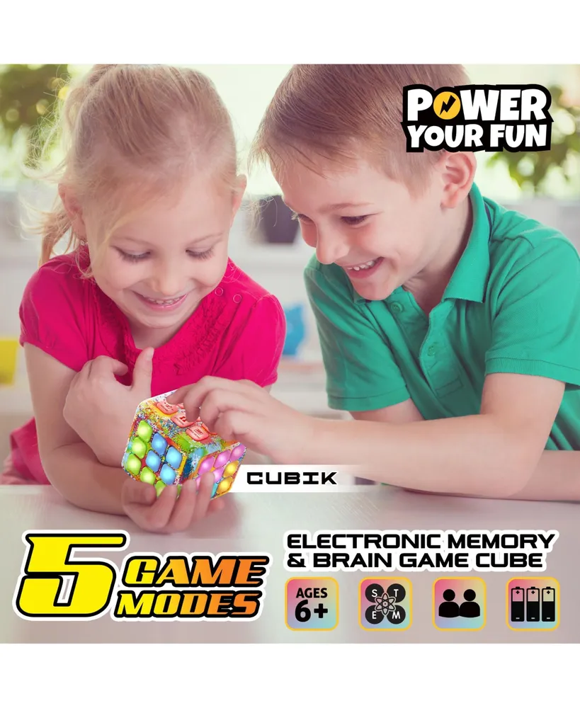 Power Your Fun Cubik Led Flashing Cube Memory Game