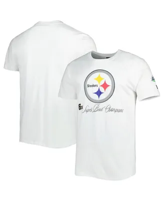 Men's New Era White Pittsburgh Steelers Historic Champs T-shirt