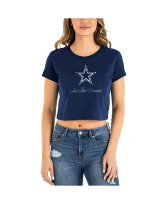 Women's New Era Navy Dallas Cowboys Historic Champs T-shirt