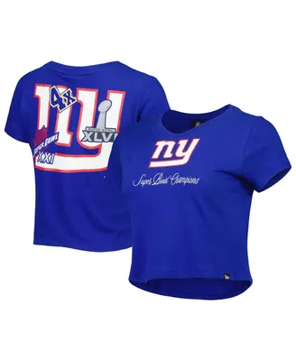 Women's New Era Royal New York Giants Historic Champs T-shirt