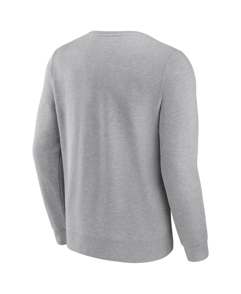 Men's Fanatics Heathered Charcoal Chicago Bears Playability Pullover Sweatshirt